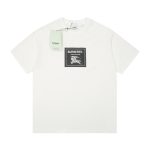 Burberry Short Sleeves Color Cotton Combed
