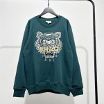 Kenzo Sweatshirt Red Cotton Mesh Embroidery Patch