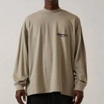 Fear Of God Long-Sleeved Shirts Red Male Cotton Combed Gothic Style