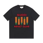 Gucci Short-Sleeved T-Shirt Black Cotton Pure