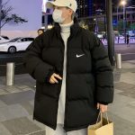Nike Coat Red Cotton Thick Street Style Winter