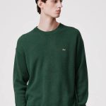 Lacoste Sweater Red Wool Merino Can Be Worn Directly Against The Skin Simple And Elegant High-End Quality Autumn Winter