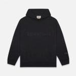 Fear Of God Hoodie Red Cotton Adhesive Polyester Fiber Street Style 3D Texture