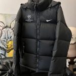 Nike Down Jacket Black Duck Lace Embroidery