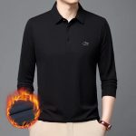 Lacoste Short-Sleeved Shirt Red Down Fleece Mesh Fabric Simple And Elegant