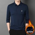 Ralph Lauren Short-Sleeved Shirt Red Down Fleece Mesh Fabric Exquisite Workmanship Simple And Elegant