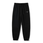 Prada Sweatpants Ash Fleece Genuine Leather Fabric Autumn Winter And