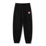 Canada Goose Sweatpants Red Fleece Fabric Autumn Winter And