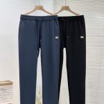 Burberry Casual Pants Ash Silk Velvet Fleece Milk Corduroy Embroidery