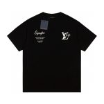 Louis Vuitton Short Sleeves Black Cotton Pure Smooth To The Touch
