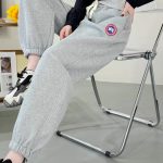 Canada Goose Casual Pants Red Cotton Fleece Easy To Match Classic And Elegant Black Sophistication Autumn Winter