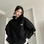New Balance Hoodie Red Cotton Autumn