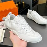 Hermes Sneakers Goatskin Suede Cowhide Rubber Raw