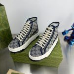 Gucci Canvas Shoes Ash Embroidery
