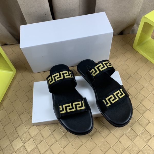Versace Cowhide Slippers