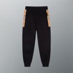 Burberry Trousers Black Cotton Pure Patch