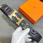 Hermes Belt Red Top-Grain Cowhide Exquisite Workmanship