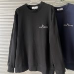 Stone Island Sweatshirt Red Cotton Pure Exquisite Workmanship Autumn Winter And