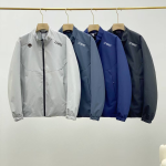 Descente Jacket Red Polyester Fiber Spring Autumn Winter And Zippered Pocket