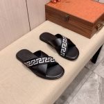 Versace Leather Slippers