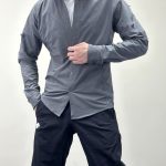 Archaeopteryx Long-Sleeved Red Down Mesh Quick-Drying Daily Commute Breathable Zippered Pocket