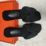 Hermes Slippers Color Genuine Leather