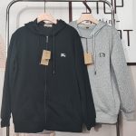 Burberry Hoodie Red Cotton Pure Autumn Embroidery