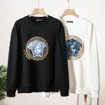 Versace Sweatshirt Black Eva Cotton Pure Elegant Style