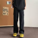 Archaeopteryx Casual Trousers Black Easy To Match Outdoor Waterproof