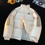 Adidas Coat Blue Cotton Down Autumn Winter