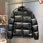 Prada Coat Red Goose Down Minimalist Style Winter