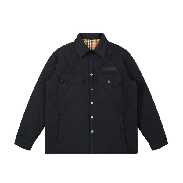 Burberry Jacket Black Cotton