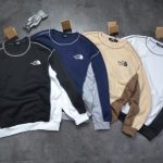 North Sweatshirt Blue Cotton Silk Milk