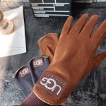 Ugg Gloves Dark Gray Fleece Soft And Smooth Winter