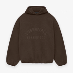 Fear Of God Hoodies Red Cotton Polyester Nylon Spandex Fleece Woven Fabric Ribbed Autumn Winter Hidden Pocket