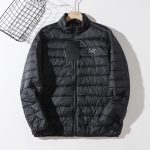 Archaeopteryx Jacket Red Silk Wool Duck Down Winter Side Pockets