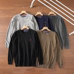 Ralph Lauren Sweater Red Cotton Pure Soft Touch Autumn Winter Embroidery Patch
