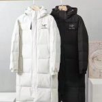 Archaeopteryx Outerwear Black Cotton Duck Down Winter Oil-Resistant Fabric