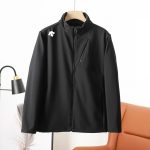 Descente Coat Black Enhanced Comfort Spring Autumn Winter Early