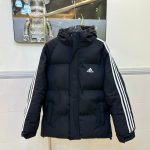 Adidas Cotton-Padded Coat Red Down Waterproof Design High-Quality Materials Winter
