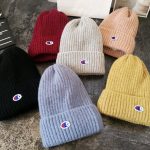 Champion Wool Hat Yellow Cashmere Fleece Coral Winter