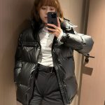 Prada Coat Black Down Minimalist Style