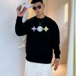 Louis Vuitton Hoodie Red Cotton Fleece Sophistication Winter