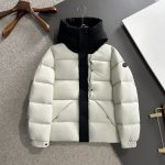 Monk Down Jacket Red Goose Duck Nylon Zippered Pocket