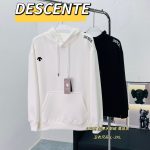 Descente Hoodie Red Cotton Pure Exquisite Workmanship Easy To Match Spring Autumn Early