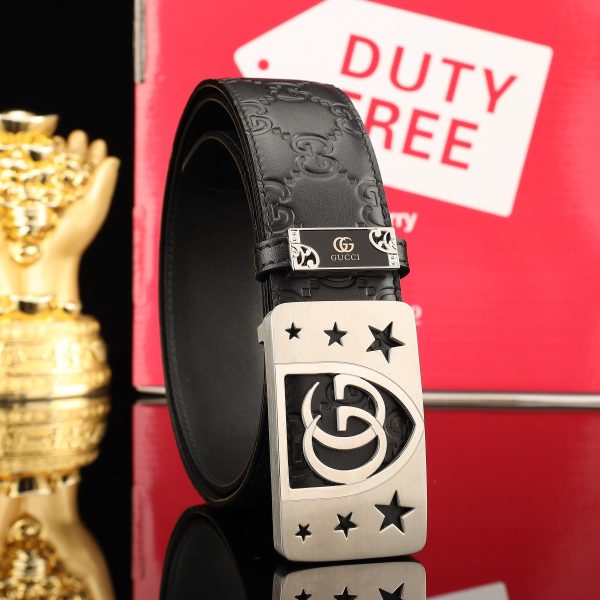Gucci Leather Belt Red Genuine Understated Luxury