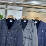 Burberry Outerwear Red Cotton Fleece Simple And Elegant Autumn Winter Slim Fit