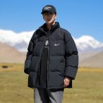 Nike Cotton-Padded Coat Blue Down Winter