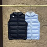 Descente Down Jacket Red Cotton Urban Outdoor Zippered Pocket