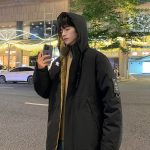 Descente Coat Green Cotton Down Winter